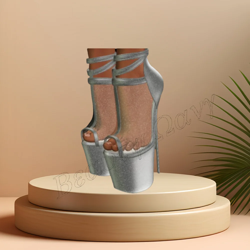 Silver T Strap Platform Sandals Solid Sexy Strange Style Shoes Chunky High Heel Shoes for Women Shoes 2024 Zapatos Para Mujere
Silver T Strap Platform Sandals Solid Sexy Strange Style Shoes Chunky High Heel Shoes for Women Shoes 2024 Zapatos Para Mujere