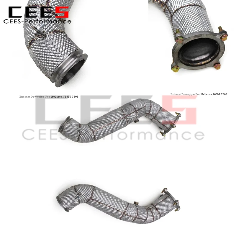 cees No Cat Downpipe 2020-2025 for Mclaren 765LT/750S 4.0T Exhaust Free Flow Stainless Steel Exhaust Pipe Racing Exhaust System
cees No Cat Downpipe 2020-2025 for Mclaren 765LT/750S 4.0T Exhaust Free Flow Stainless Steel Exhaust Pipe Racing Exhaust System