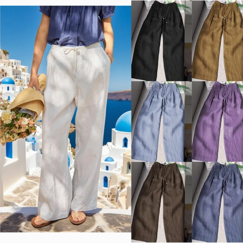 Straight Wide-leg Trousers Fashionable Elegant Women's Trousers 2026 New Casual Solid Color Versatile Drawstring Button Trousers
Straight Wide-leg Trousers Fashionable Elegant Women's Trousers 2026 New Casual Solid Color Versatile Drawstring Button Trousers