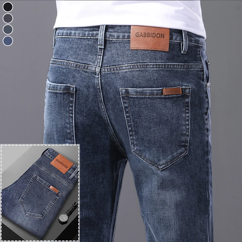 Spring New Men's Straight Jeans Comfortable Elastic Casual Business Work Trousers Retro Blue Fashion Fit Washed Denim Pants
Spring New Men's Straight Jeans Comfortable Elastic Casual Business Work Trousers Retro Blue Fashion Fit Washed Denim Pants