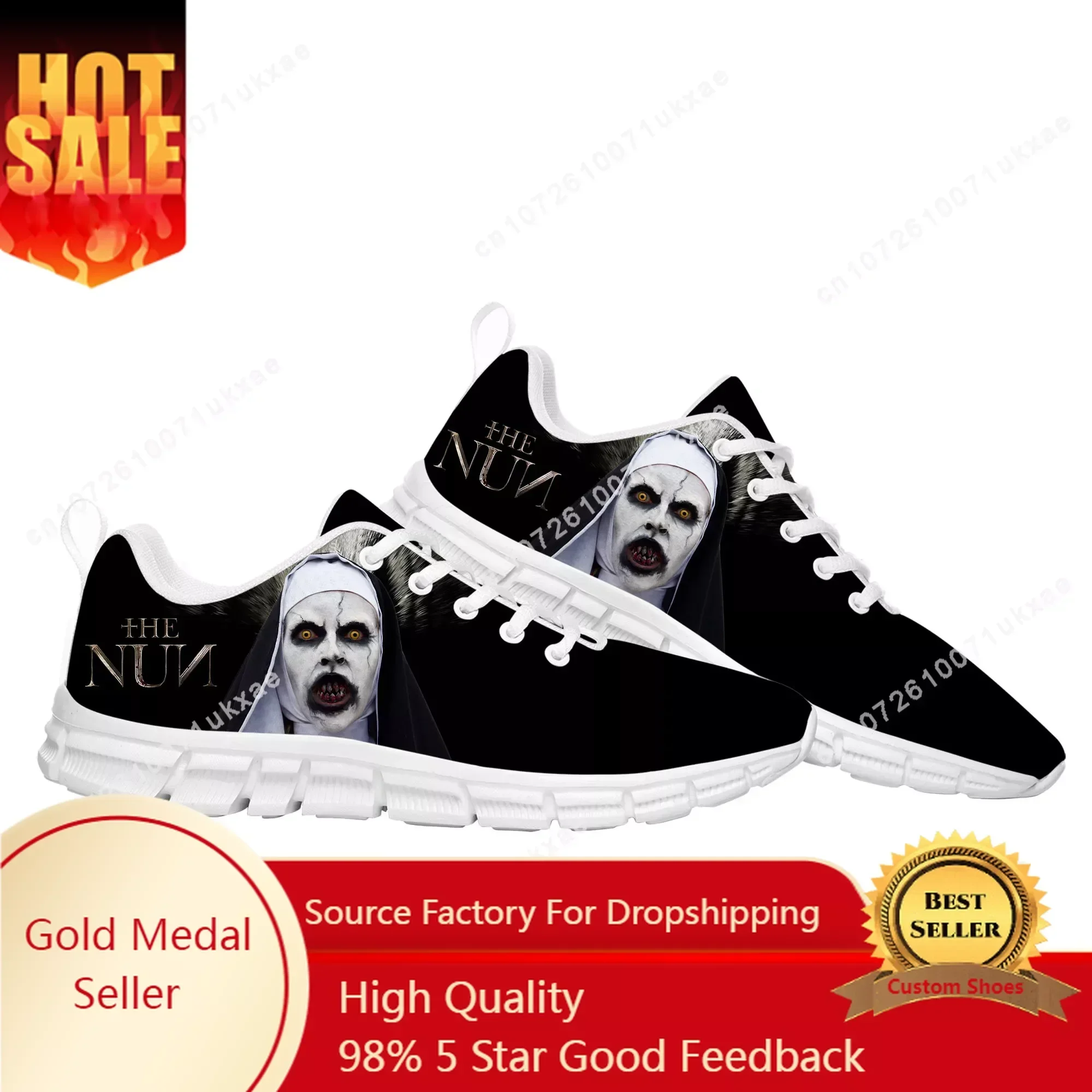 Movie The Nun series Sports Shoes Mens Womens Sneakers Parent Sneaker Couple Custom Shoes
Movie The Nun series Sports Shoes Mens Womens Sneakers Parent Sneaker Couple Custom Shoes