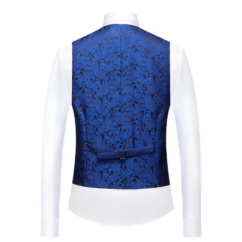 Men's dark blue jacquard vest, British style slim-fitting vest, European size, wedding best man and groom dress
Men's dark blue jacquard vest, British style slim-fitting vest, European size, wedding best man and groom dress