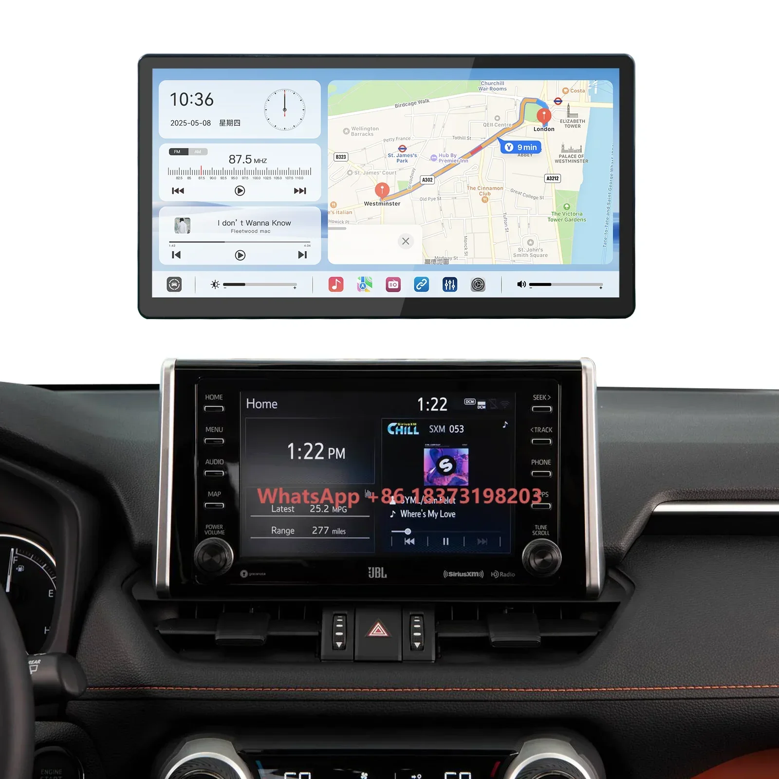 Carabc 13.1 Inch Radio Navigation Multimedia Screen Wireless Carplay Android Auto for rav4 2019-2022
Carabc 13.1 Inch Radio Navigation Multimedia Screen Wireless Carplay Android Auto for rav4 2019-2022