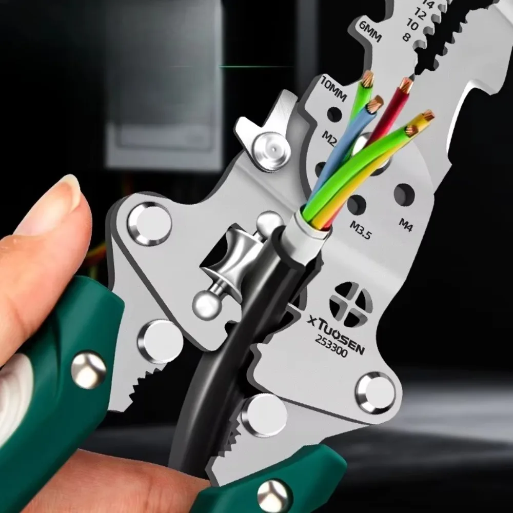 Multifunctional Wire Stripper Electrical Pliers Comfortable Non-Slip Wire Stripping Pliers Cutting Foldable Cable Pliers
Multifunctional Wire Stripper Electrical Pliers Comfortable Non-Slip Wire Stripping Pliers Cutting Foldable Cable Pliers