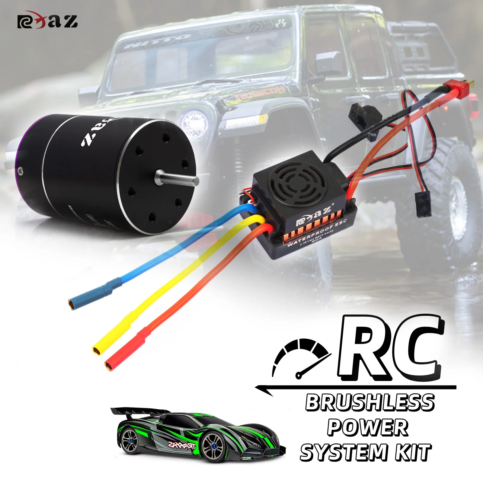 Бесщеточный двигатель RCXAZ RC 3650, 60 А, бесщеточный комплект ESC, подходит для внедорожников 1/10 RC Axial Traxxas Hsp Tamiya Axial SCX10
Бесщеточный двигатель RCXAZ RC 3650, 60 А, бесщеточный комплект ESC, подходит для внедорожников 1/10 RC Axial Traxxas Hsp Tamiya Axial SCX10