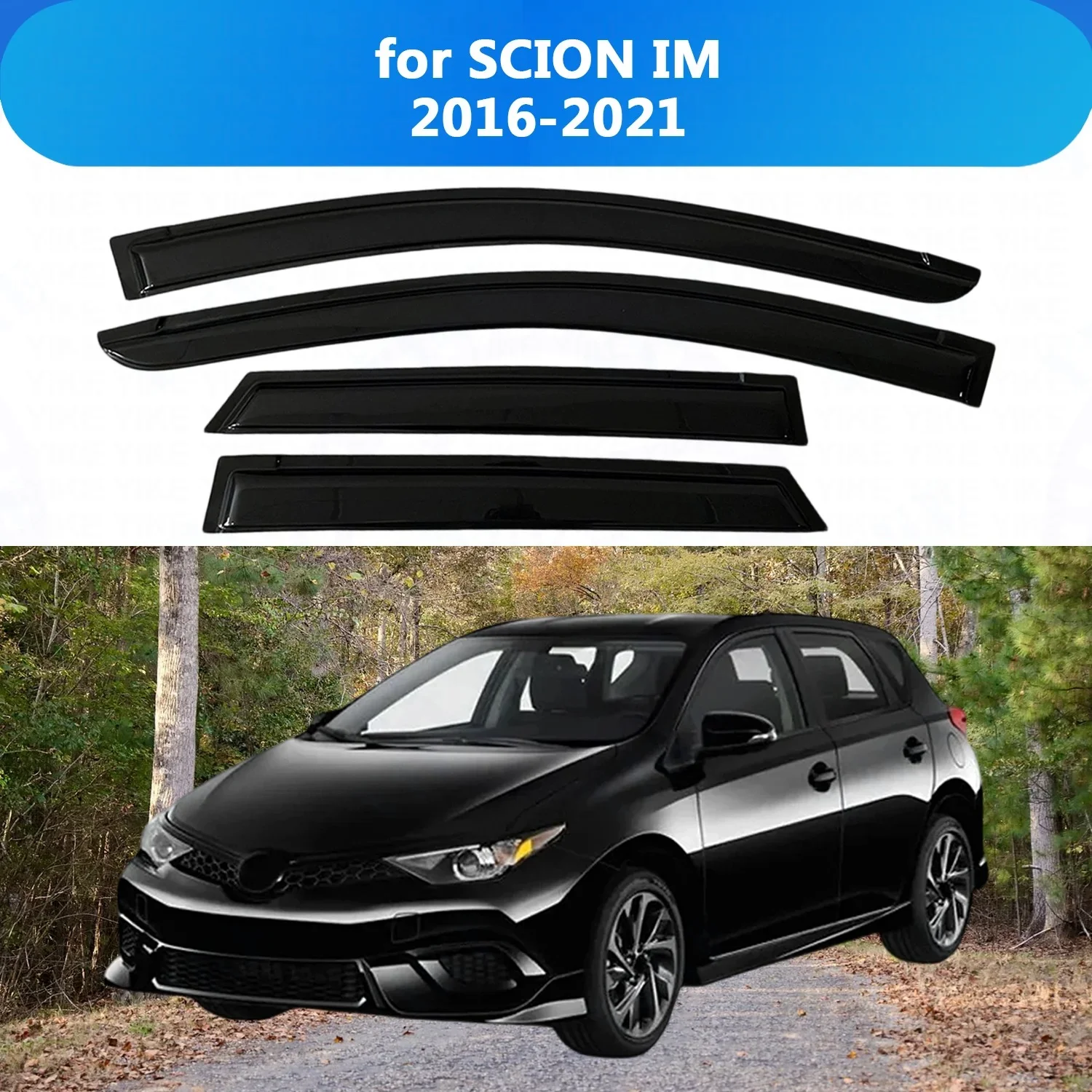 Weathershield for SCION IM 2016 2017 2018 2019 2020 2021 Sun Rain Deflector Guard Car Side Window Deflector Out-Channel Tape On
Weathershield for SCION IM 2016 2017 2018 2019 2020 2021 Sun Rain Deflector Guard Car Side Window Deflector Out-Channel Tape On