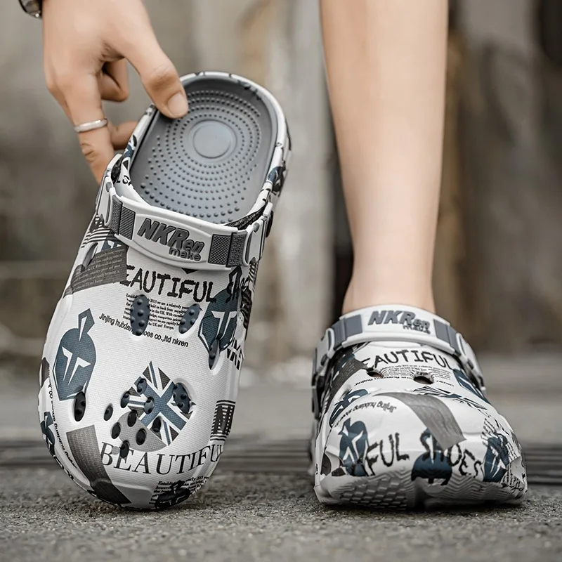 Men's Sports Sandals Eva Light Soft Comfortable Men's Beach Sandals Fashion Platform Buckle Slip-on Graffiti Slippers for Men
Men's Sports Sandals Eva Light Soft Comfortable Men's Beach Sandals Fashion Platform Buckle Slip-on Graffiti Slippers for Men