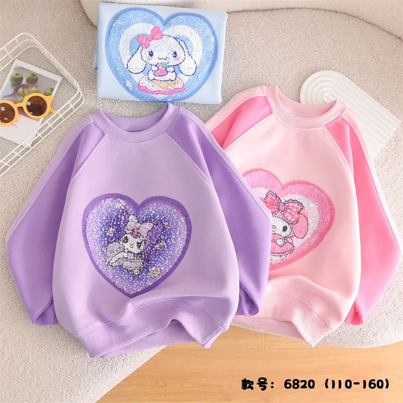 Cinnamoroll Girls Hoodie Kuromi My Melody Anime Clothes Kawaii Sanrio Autumn Top Cartoon Cute Children Long Sleeve T-Shirt Gifts
Cinnamoroll Girls Hoodie Kuromi My Melody Anime Clothes Kawaii Sanrio Autumn Top Cartoon Cute Children Long Sleeve T-Shirt Gifts