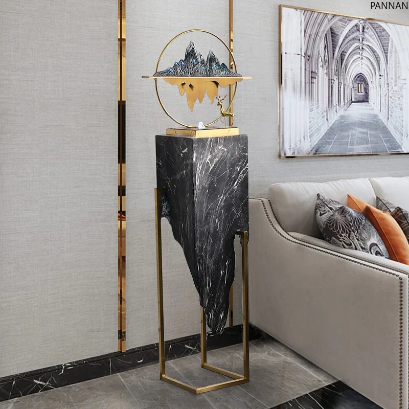New Chinese-style flowing water ornament circulating water entrance light luxury high-end floor landscape decoration
New Chinese-style flowing water ornament circulating water entrance light luxury high-end floor landscape decoration