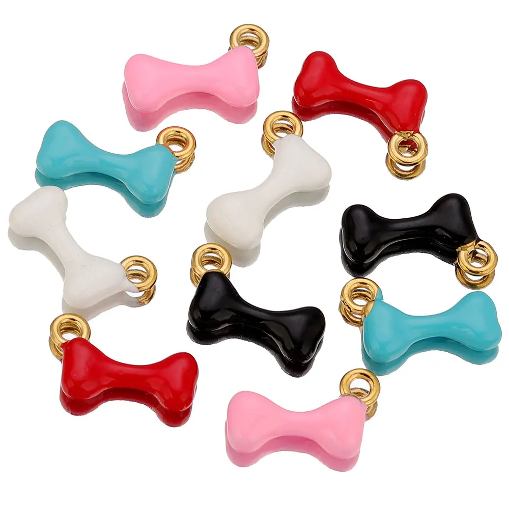 5pcs Stainless Steel Charms bone Pink Black Enamel Charm Pendant for Jewelry Connectors Earrings Making Supplies for Diy Jewelry
5pcs Stainless Steel Charms bone Pink Black Enamel Charm Pendant for Jewelry Connectors Earrings Making Supplies for Diy Jewelry