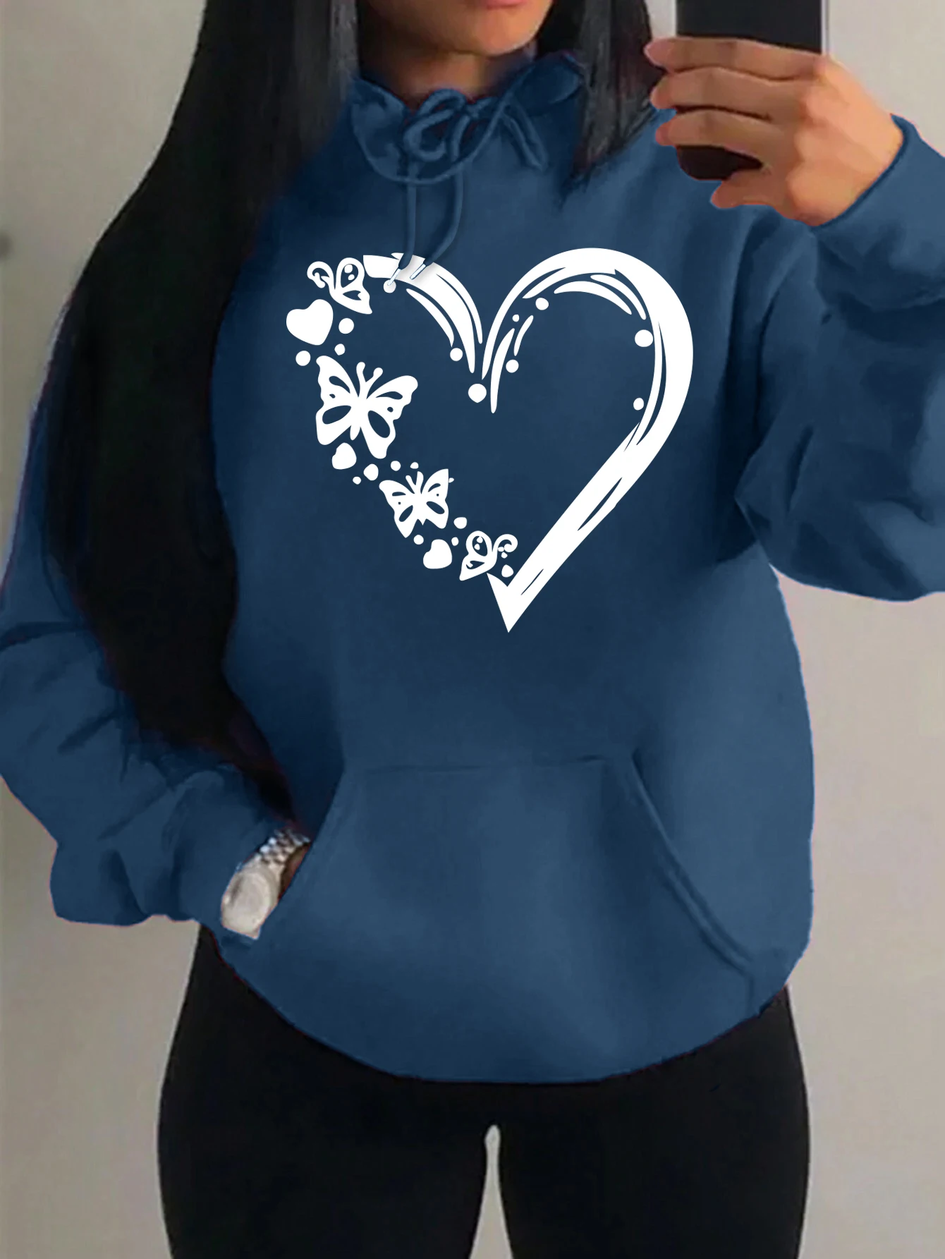 Креативная толстовка с принтом бабочки и сердца для женщин, свободный крой в стиле хип-хоп, уличная одежда, осенняя, разноцветная, спортивная, флисовая, унисекс
Креативная толстовка с принтом бабочки и сердца для женщин, свободный крой в стиле хип-хоп, уличная одежда, осенняя, разноцветная, спортивная, флисовая, унисекс