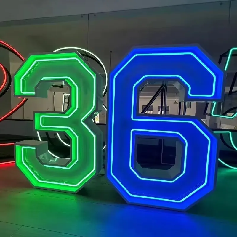 Пять 3D светодиодных электронных вывесок, неоновый свет RGB, освещает 3 фута: 126459
Пять 3D светодиодных электронных вывесок, неоновый свет RGB, освещает 3 фута: 126459