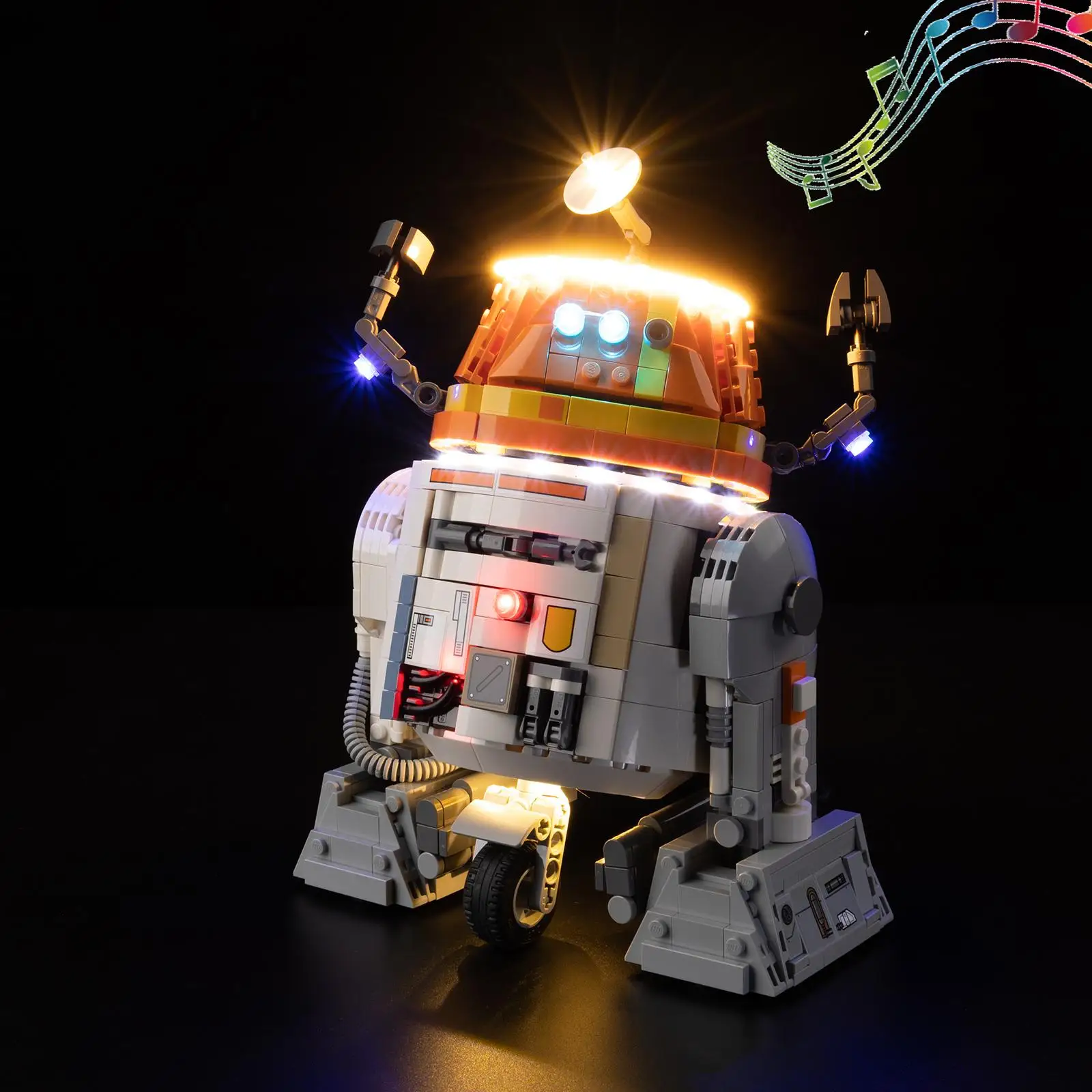 Комплект светодиодных фонарей EASYLITE для Chopper (C1-10P) Astromech Droid 75416, строительные блоки, кирпичи, набор игрушек для подарка
Комплект светодиодных фонарей EASYLITE для Chopper (C1-10P) Astromech Droid 75416, строительные блоки, кирпичи, набор игрушек для подарка