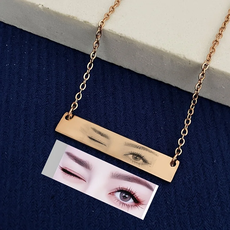 Custom Women's Stainless Steel Necklace Laser Engraved Personalized Eyes Holiday Party Daily Wear Valentine's Day Birthday Gift
Custom Women's Stainless Steel Necklace Laser Engraved Personalized Eyes Holiday Party Daily Wear Valentine's Day Birthday Gift