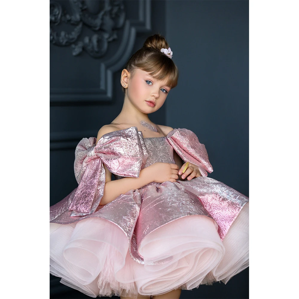 MVOZEIN Puffy Flower Girl Dresses Off-the-shoulder Cute Bow Short Girl Princess Dress Above Knee First Communion Gown
MVOZEIN Puffy Flower Girl Dresses Off-the-shoulder Cute Bow Short Girl Princess Dress Above Knee First Communion Gown