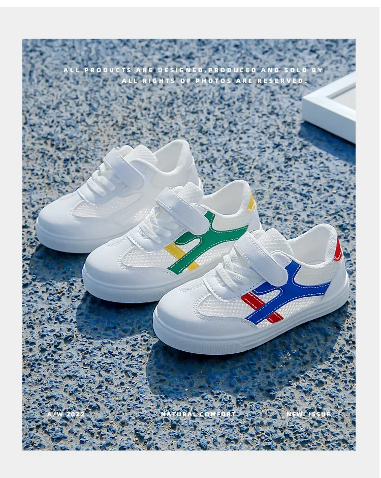 Children's White Breathable Mesh Sports Shoes Performance Sneakers Summer Single Net Comfortable Footwear School Show Shoes
Children's White Breathable Mesh Sports Shoes Performance Sneakers Summer Single Net Comfortable Footwear School Show Shoes
