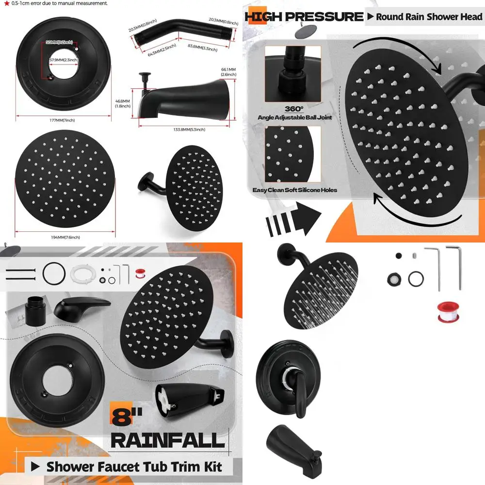 8-матовый черный комплект отделки смесителя для душа для Delta серии 13/14 R10000, круглая головка и ручка высокого давления, без клапана и тележки
8-матовый черный комплект отделки смесителя для душа для Delta серии 13/14 R10000, круглая головка и ручка высокого давления, без клапана и тележки