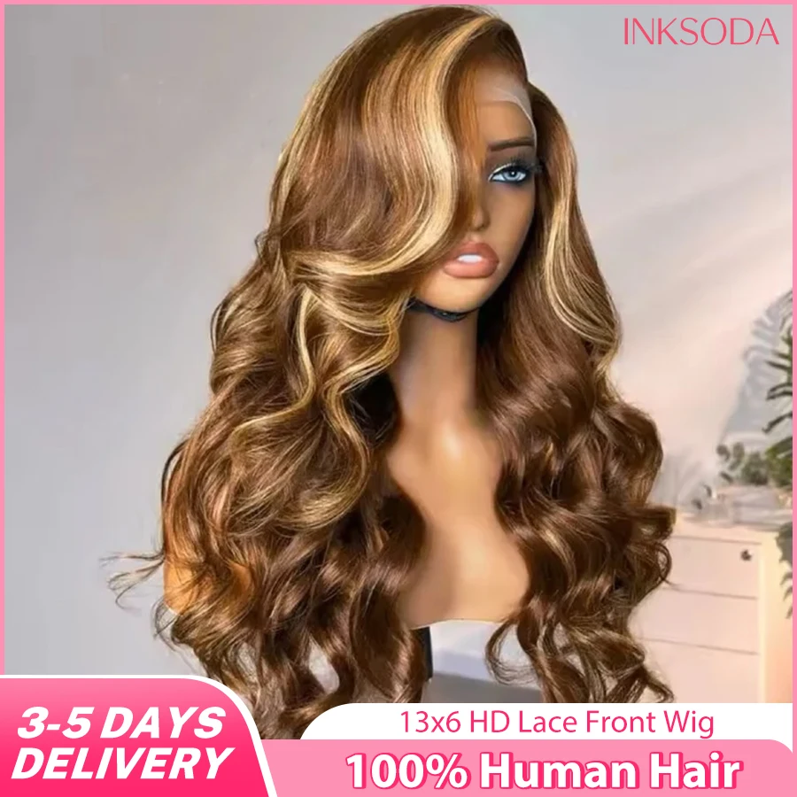 36 Inch Body Wave Highlight Wigs Human Hair 13x4 Lace Front Wigs 4/27 Blonde Ombre Brown Colored Wig 13x6 HD Lace Frontal Wig
36 Inch Body Wave Highlight Wigs Human Hair 13x4 Lace Front Wigs 4/27 Blonde Ombre Brown Colored Wig 13x6 HD Lace Frontal Wig