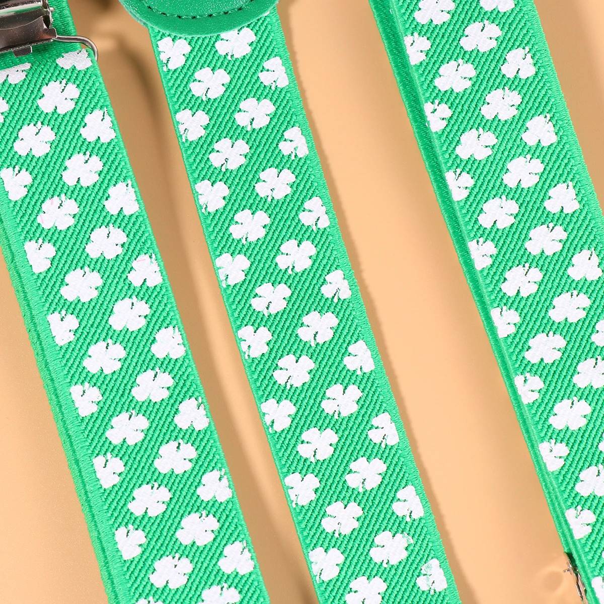 2pcs 2.5Cm Suspenders Adjustable Elastic Braces 3 Clips For Jeans Pants Daily Wear Green Leaf
2pcs 2.5Cm Suspenders Adjustable Elastic Braces 3 Clips For Jeans Pants Daily Wear Green Leaf