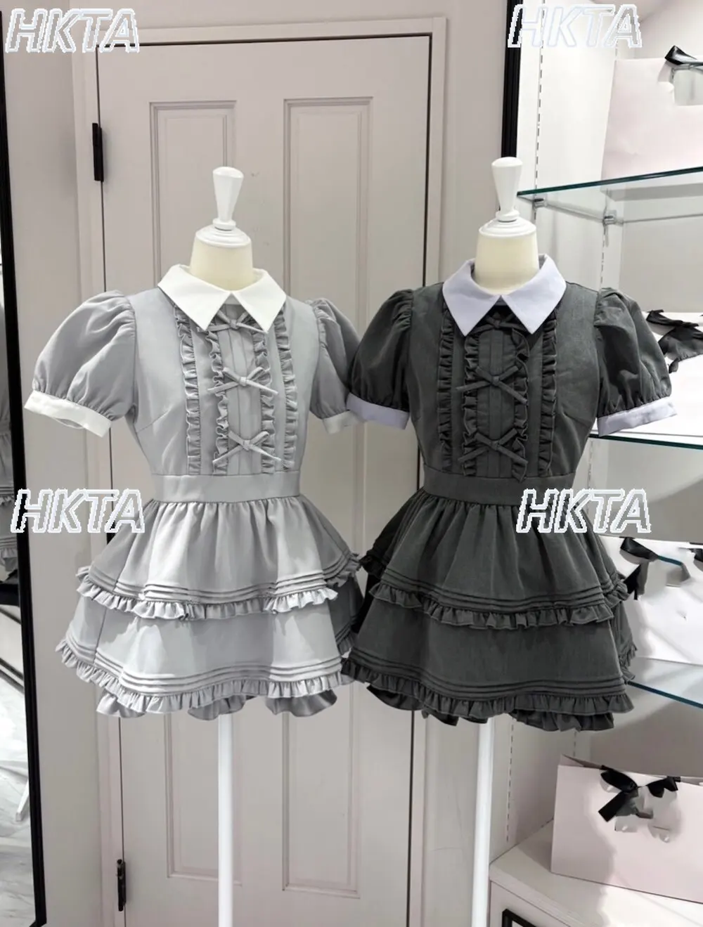 Japanese Summer Sweet Lolita Bow Ruffle Edge Bubble Short Sleeve Lapel Cake Dresses Pleated Black Shorts Two Pieces Sets Women
Japanese Summer Sweet Lolita Bow Ruffle Edge Bubble Short Sleeve Lapel Cake Dresses Pleated Black Shorts Two Pieces Sets Women