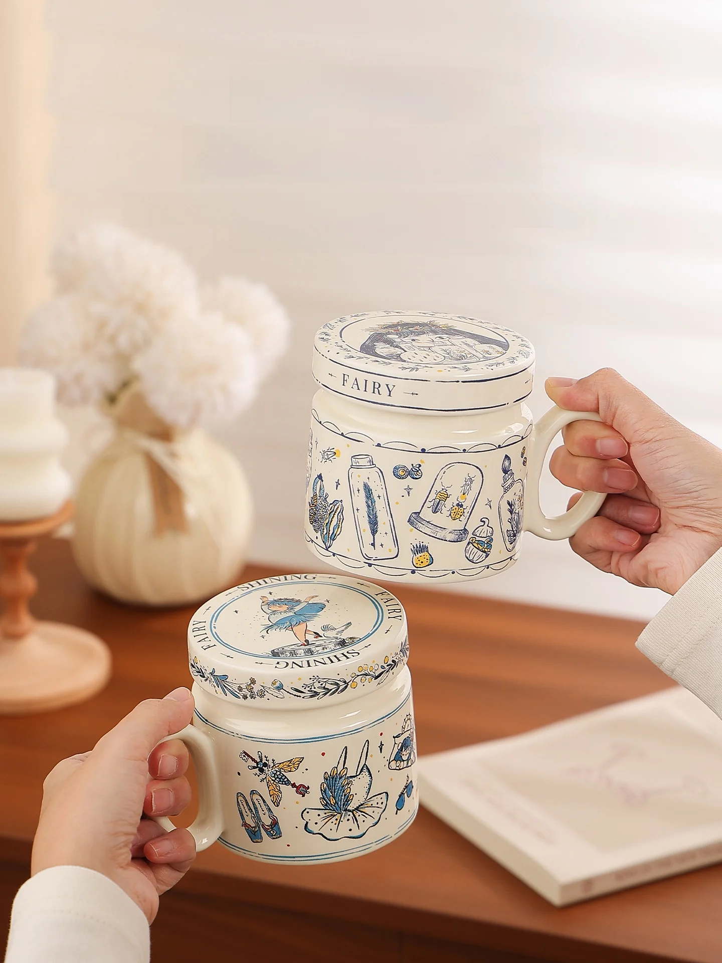 Luguo Ceramic Water Cup for Women Beautiful Underglaze Coffee Mug High Aesthetic Value Personal Use Large Capacity
Luguo Ceramic Water Cup for Women Beautiful Underglaze Coffee Mug High Aesthetic Value Personal Use Large Capacity