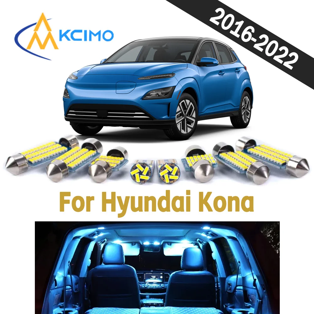 Durable Auto Interior LED Light Kit For Hyundai Kona 2016-2022 CANBUS Bright Wear Resistant Vehicle Indoor Lighting Bulbs
Durable Auto Interior LED Light Kit For Hyundai Kona 2016-2022 CANBUS Bright Wear Resistant Vehicle Indoor Lighting Bulbs