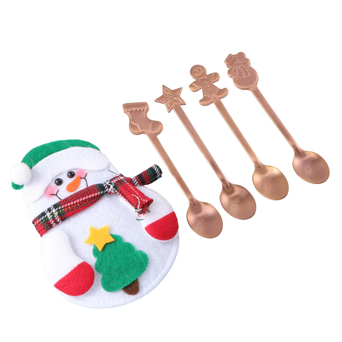4-Pcs Gift Serving Spoons Stainless Steel Spoons And Packing Bag Stainless Tea Serving Christmas Pattern Ideal Home
4-Pcs Gift Serving Spoons Stainless Steel Spoons And Packing Bag Stainless Tea Serving Christmas Pattern Ideal Home