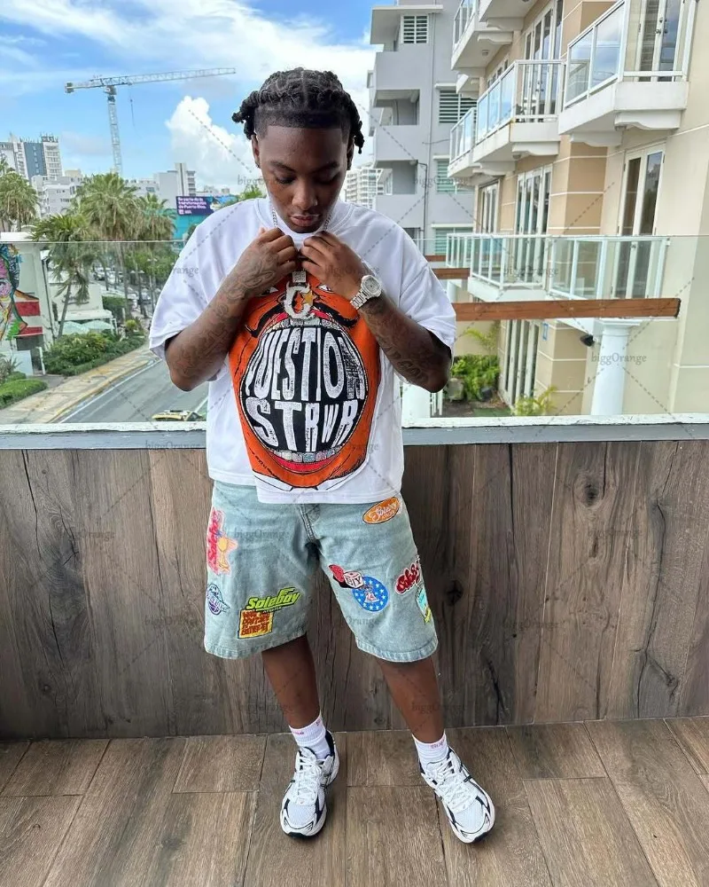 2025 Spring and Autumn new Hip Hop T-shirt Retro fashion High street Short sleeve casual Y2k personalized print design shirt
2025 Spring and Autumn new Hip Hop T-shirt Retro fashion High street Short sleeve casual Y2k personalized print design shirt