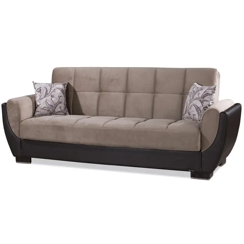 Мягкий раскладной диван-кровать с местом для хранения вещей из коричневой микрофибры, стильное и функциональное решение для домашней мебели для небольших размеров
Мягкий раскладной диван-кровать с местом для хранения вещей из коричневой микрофибры, стильное и функциональное решение для домашней мебели для небольших размеров