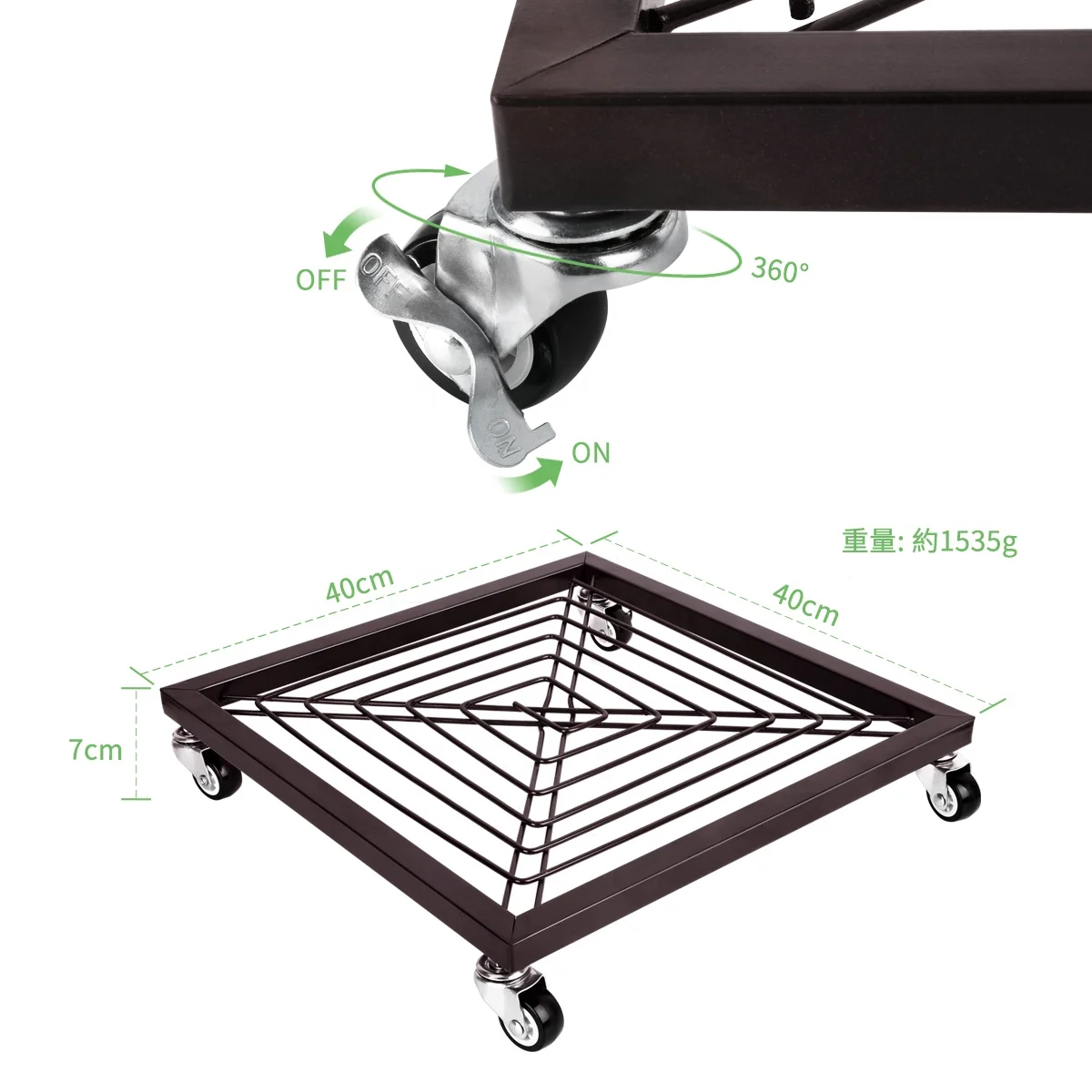 40cm Square Garden Moving Dolly Indoor Planter Holder Outdoor Flower Pots Plant Stand with Wheels
40cm Square Garden Moving Dolly Indoor Planter Holder Outdoor Flower Pots Plant Stand with Wheels