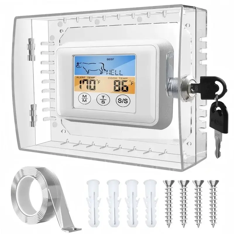 A24F-Thermostat Lock Box With Key, For Thermostat On Wall, AC Lock Box Cover With Key Fits Thermostats 5In Hx7in W Or Smaller
A24F-Thermostat Lock Box With Key, For Thermostat On Wall, AC Lock Box Cover With Key Fits Thermostats 5In Hx7in W Or Smaller