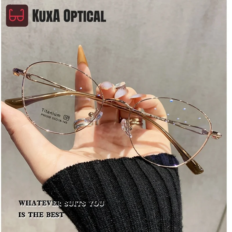 XUKA Retro Oval High Quality Ultra Light Fashion Temperament Titanium Alloy Women's Cat Eye Glasses Eyeglasses Frame PZ-903
XUKA Retro Oval High Quality Ultra Light Fashion Temperament Titanium Alloy Women's Cat Eye Glasses Eyeglasses Frame PZ-903