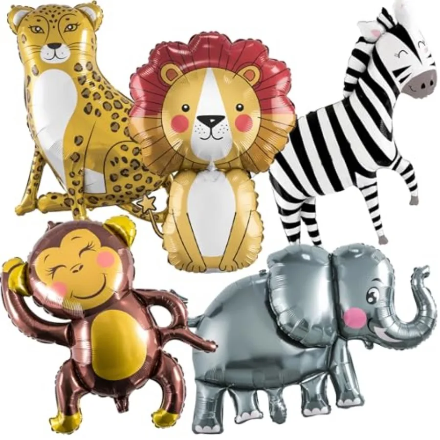 Jungle Safari Animals Balloons, Jungle Safari Theme Birthday Party Decorations, Lions Zebra Elephant Monkey Leopard Foil Balloo
Jungle Safari Animals Balloons, Jungle Safari Theme Birthday Party Decorations, Lions Zebra Elephant Monkey Leopard Foil Balloo