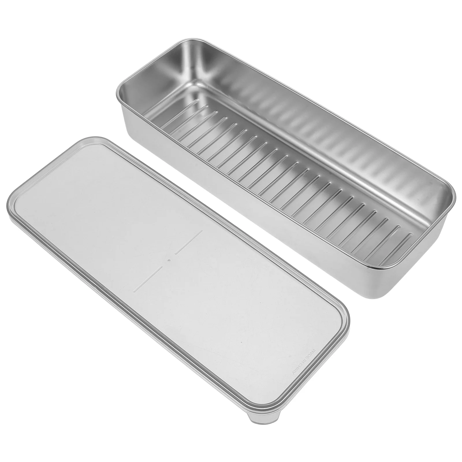 Stackable 304 Stainless Steel Food Container 27x10x5cm Bacon Keeper Fridge Storage Box Fruit Vegetable Saver Produce Container
Stackable 304 Stainless Steel Food Container 27x10x5cm Bacon Keeper Fridge Storage Box Fruit Vegetable Saver Produce Container