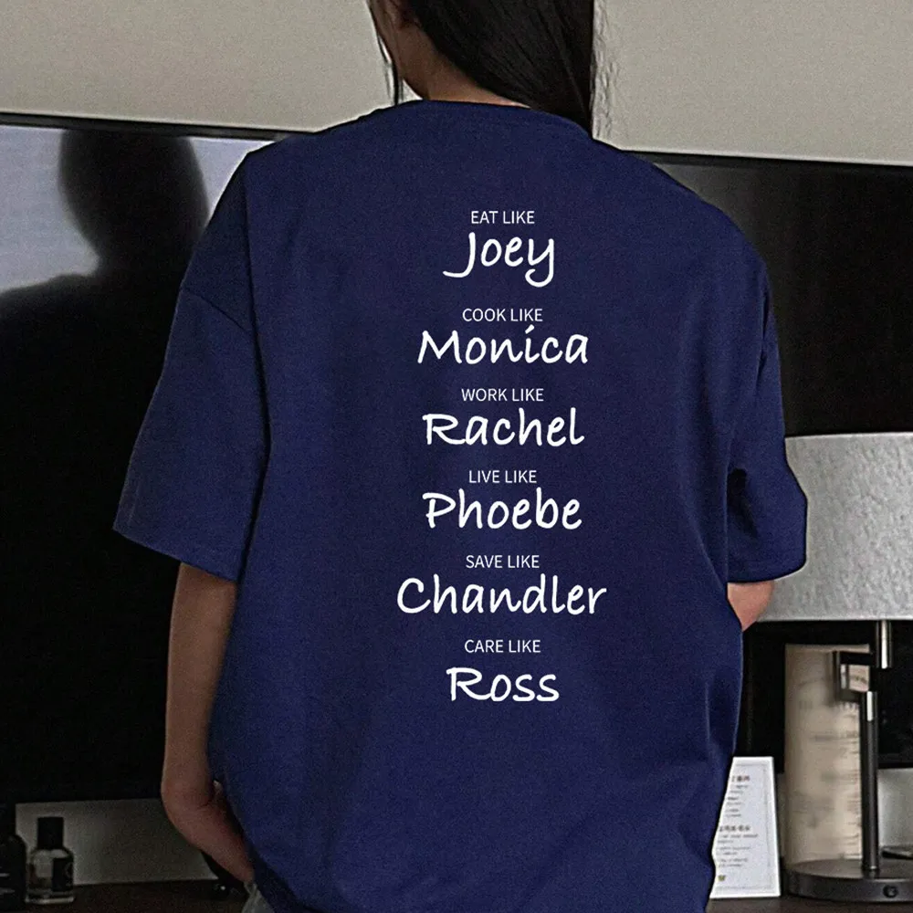 Short Sleeve Rachel Chandler Personality Interpretation of European and American Style Cotton Men and Women All Match T-shirt
Short Sleeve Rachel Chandler Personality Interpretation of European and American Style Cotton Men and Women All Match T-shirt