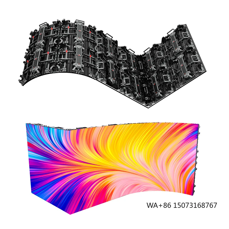 Indoor Outdoor Curved P3.91 P3 P2.6 P4 Flexible Video Wall LED Rental Screen Display IP65 3840Hz 5-Year Warranty Events 1G1R1B
Indoor Outdoor Curved P3.91 P3 P2.6 P4 Flexible Video Wall LED Rental Screen Display IP65 3840Hz 5-Year Warranty Events 1G1R1B