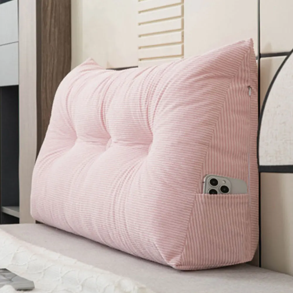 Wedge Headboard Pillow Cushion with Side Pockets Triangular Bed Wedge Pillow Cushion Reading Bolster Cushion Headrest Backrest
Wedge Headboard Pillow Cushion with Side Pockets Triangular Bed Wedge Pillow Cushion Reading Bolster Cushion Headrest Backrest