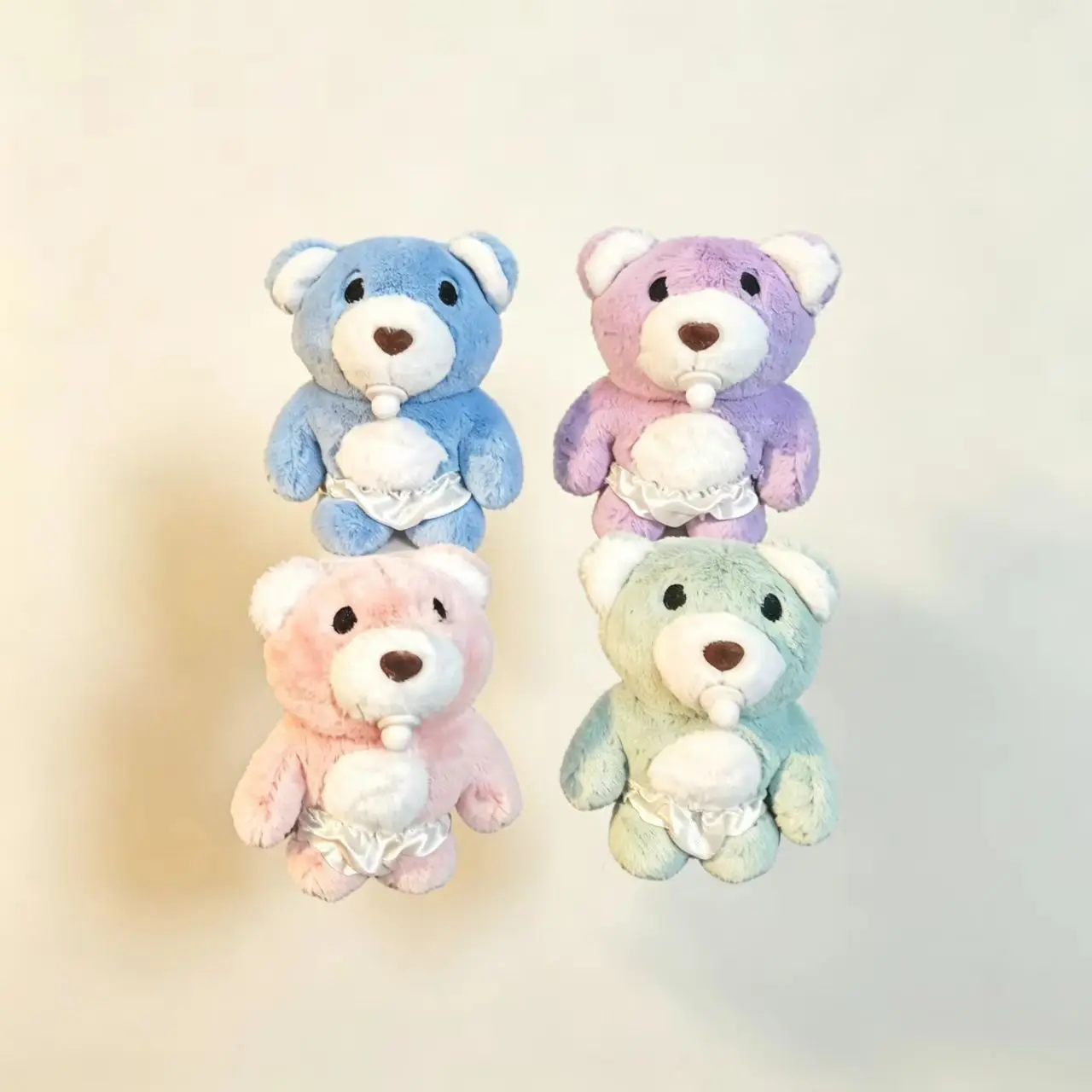 4inch Cute Pacifier Bear Plush Keychain Soft Stuffed Animal Bear Pendant Kawaii Bag Charm Key Ring for Kids Girls Gift 4 Colors
4inch Cute Pacifier Bear Plush Keychain Soft Stuffed Animal Bear Pendant Kawaii Bag Charm Key Ring for Kids Girls Gift 4 Colors