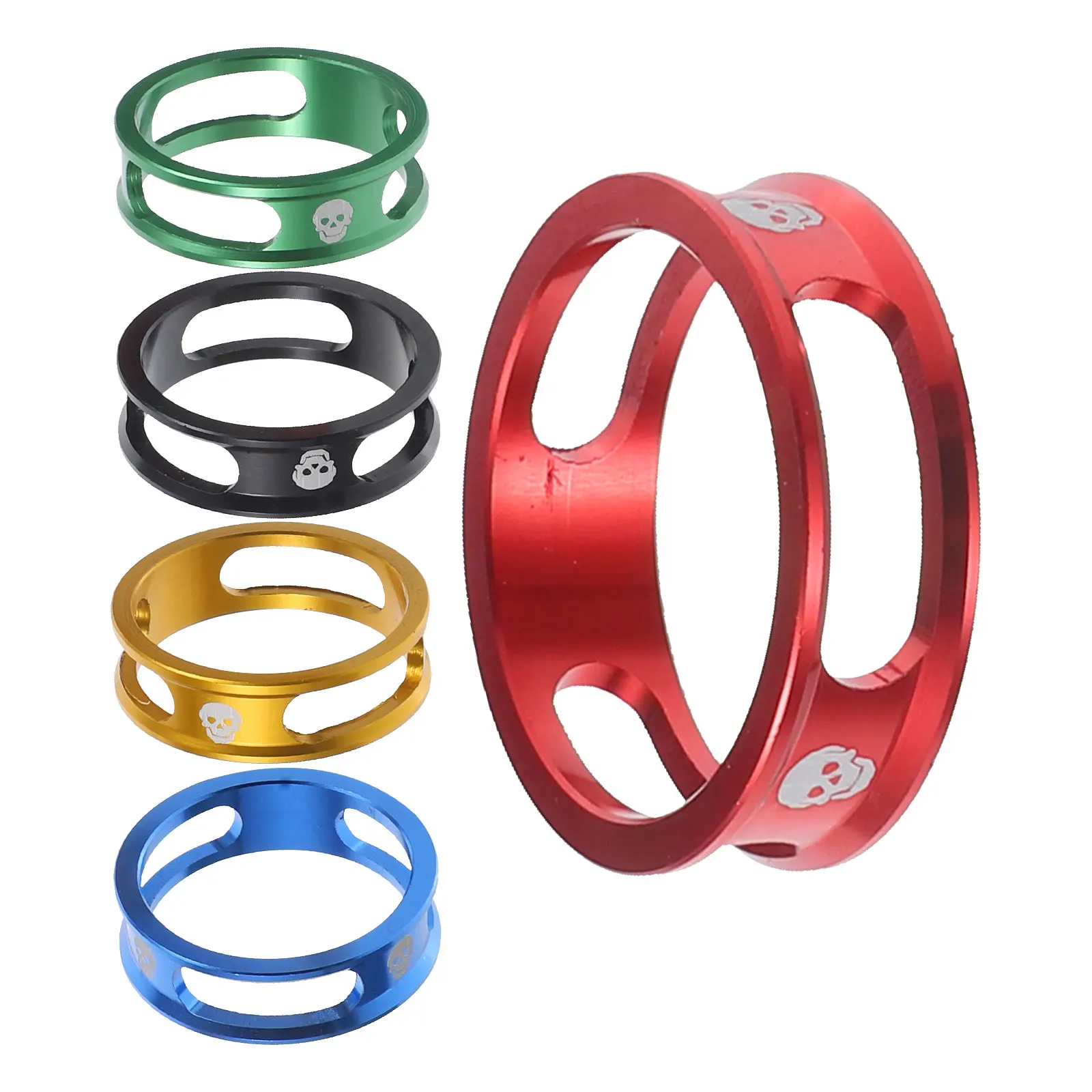 5PCS 28.6mm Bicycle Washers Spacers Aluminum Colorful H Heightening Gasket Lightweight Durable Easy Install Fork Parts
5PCS 28.6mm Bicycle Washers Spacers Aluminum Colorful H Heightening Gasket Lightweight Durable Easy Install Fork Parts