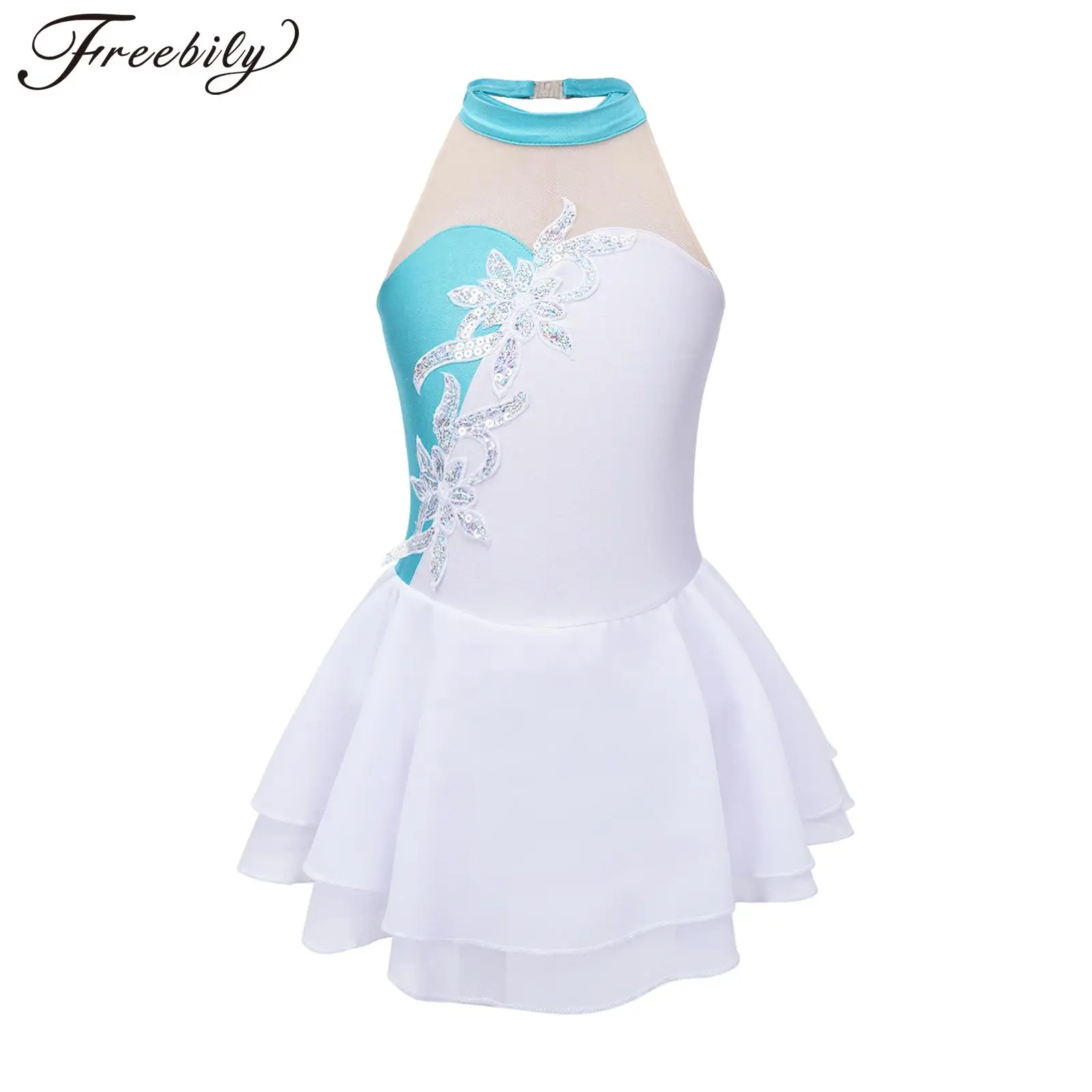 Kids Girls Figure Skating Dance Dress Sleeveless Shiny Floral Sequin Ballet Gymnastics Leotard Tutu Stage Performance Dancewear
Kids Girls Figure Skating Dance Dress Sleeveless Shiny Floral Sequin Ballet Gymnastics Leotard Tutu Stage Performance Dancewear