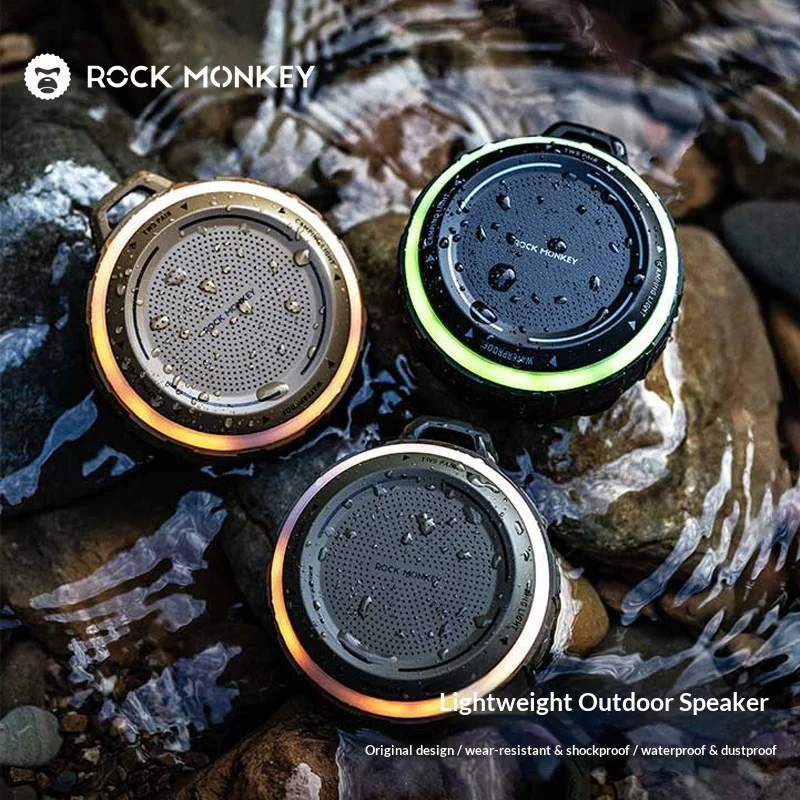 ROCKMONKEY Outdoor Bluetooth Speaker Portable Heavy Bass Waterproof Dustproof Shockproof For Bike Cycling Running Sports Lovers
ROCKMONKEY Outdoor Bluetooth Speaker Portable Heavy Bass Waterproof Dustproof Shockproof For Bike Cycling Running Sports Lovers