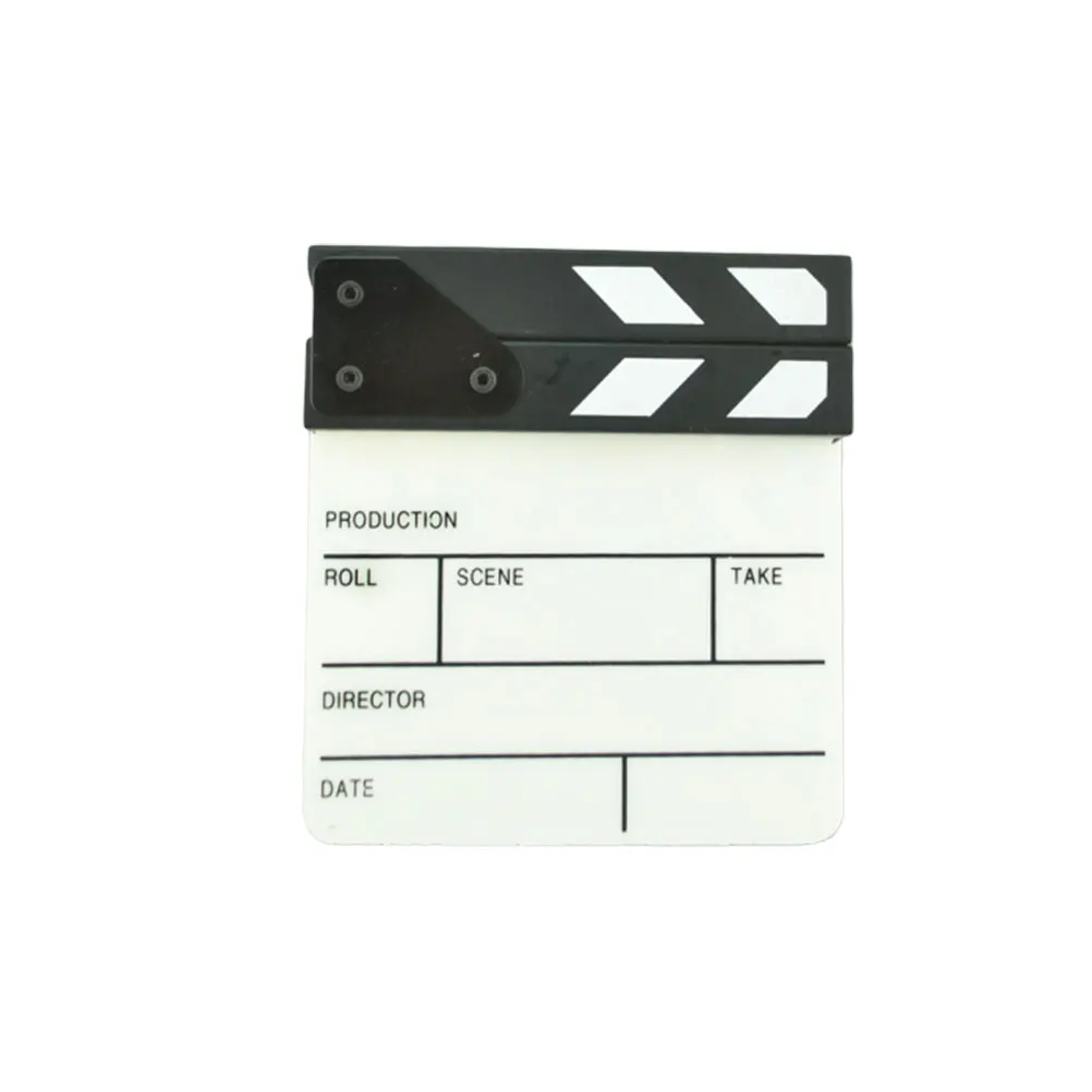 Professional Photography Clapperboard Acrylic Material English Version Stick Film Movie Video Shooting Accessories Display 
Professional Photography Clapperboard Acrylic Material English Version Stick Film Movie Video Shooting Accessories Display