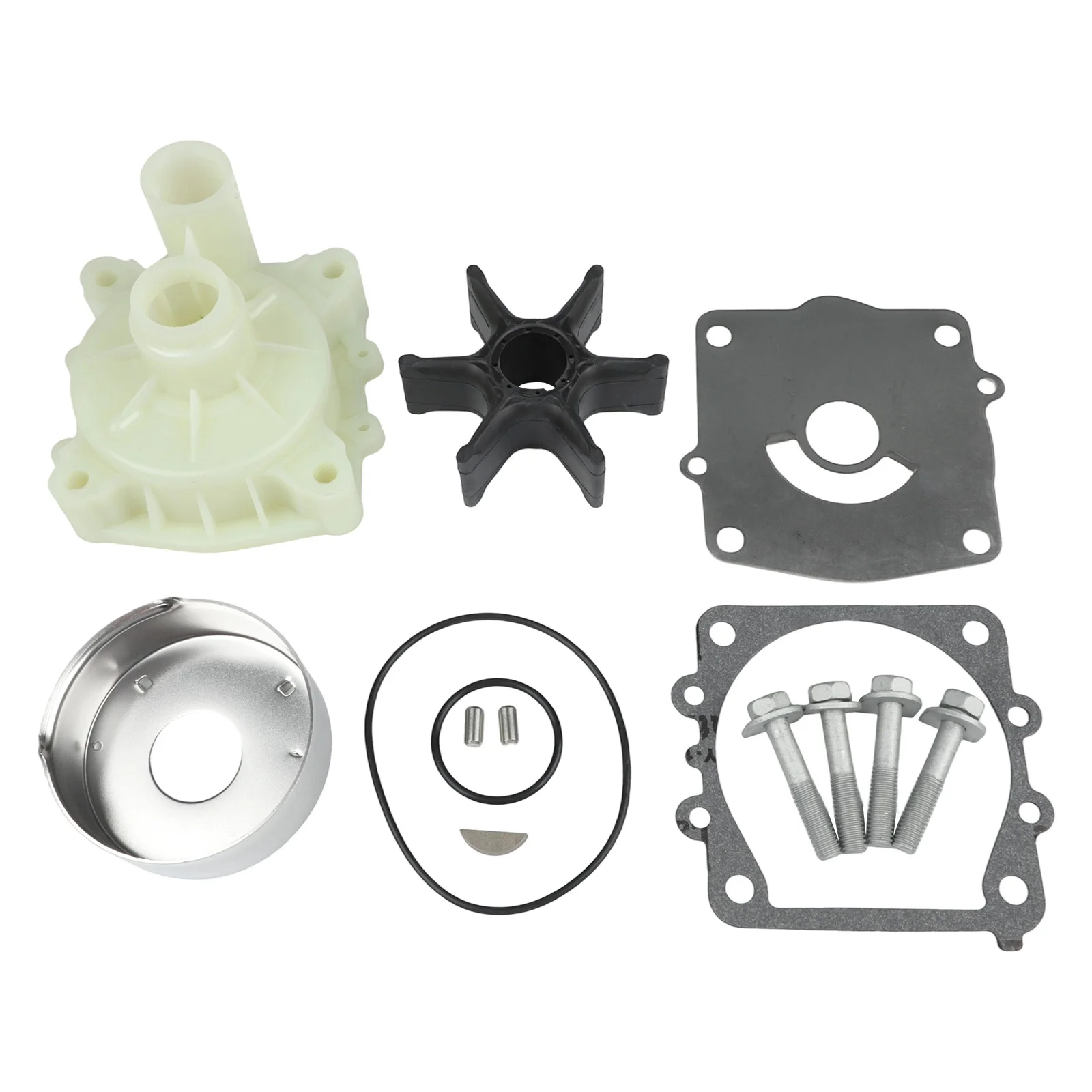 Комплект для ремонта рабочего колеса водяного насоса (как показано на рисунке) – решение для эффективного обслуживания двигателя лодки.
Комплект для ремонта рабочего колеса водяного насоса (как показано на рисунке) – решение для эффективного обслуживания двигателя лодки.