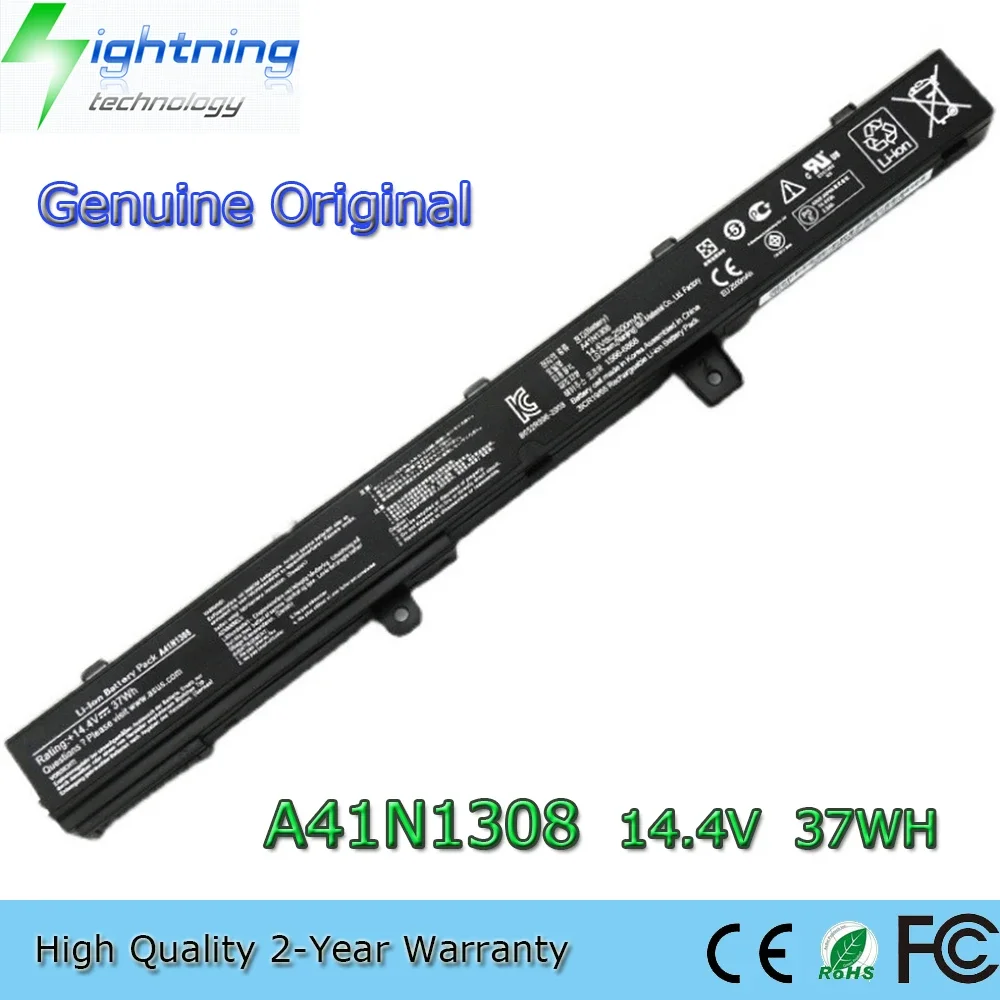 Новый оригинальный аккумулятор для ноутбука A41N1308 14,4 В 37 Втч для Asus D550M F451C F551M X451C X551C X551CA X551M F451MA-VX300H и т. д.
Новый оригинальный аккумулятор для ноутбука A41N1308 14,4 В 37 Втч для Asus D550M F451C F551M X451C X551C X551CA X551M F451MA-VX300H и т. д.