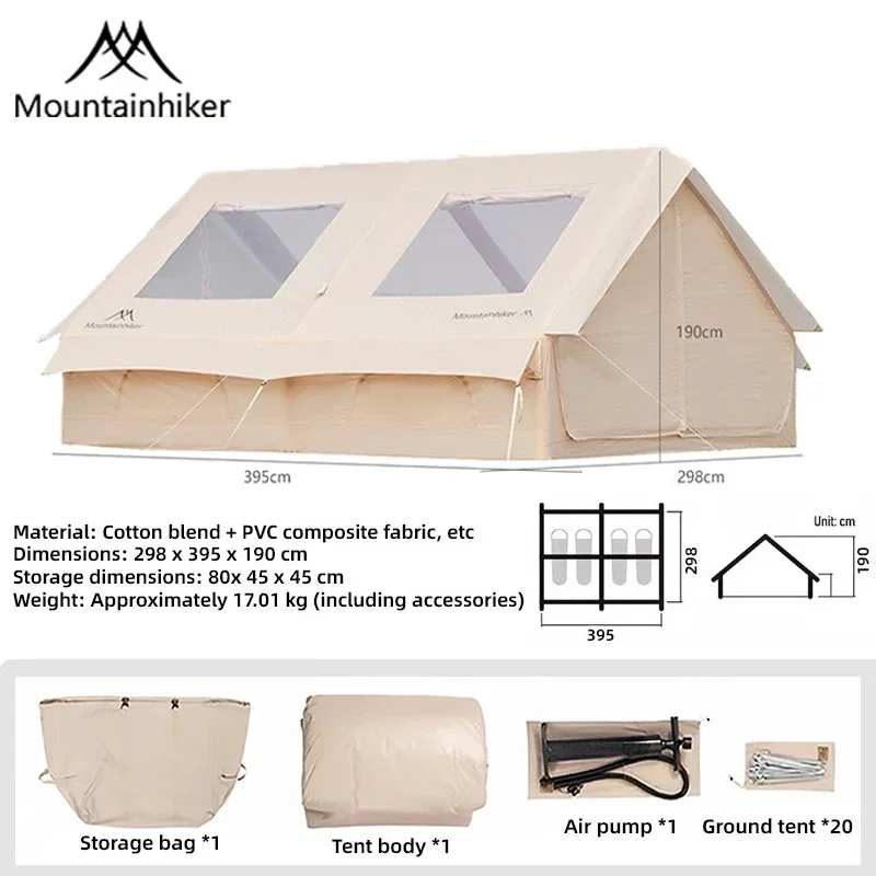 New The Mountainhiker Inflatable Camping Tent Is A Portable,All-season Family Tent That Comes with Storage Bags and An Air Pump
New The Mountainhiker Inflatable Camping Tent Is A Portable,All-season Family Tent That Comes with Storage Bags and An Air Pump