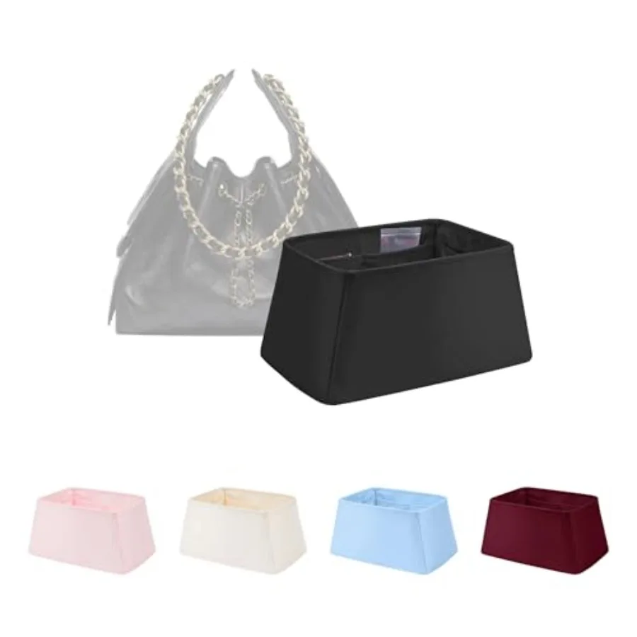 Purse Organizer Insert Satin and Lightweight Fabric with Inside Pockets to Keep Your Items Neatly Stored Portable for Commute T
Purse Organizer Insert Satin and Lightweight Fabric with Inside Pockets to Keep Your Items Neatly Stored Portable for Commute T
