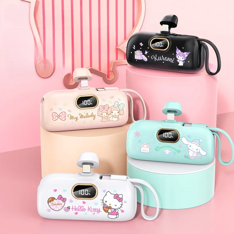 New Sanrio Capsule Power Bank Comes with Its Own Cable, Emergency Ultra-thin and Compact Portable Lipstick Mobile Power Supply
New Sanrio Capsule Power Bank Comes with Its Own Cable, Emergency Ultra-thin and Compact Portable Lipstick Mobile Power Supply