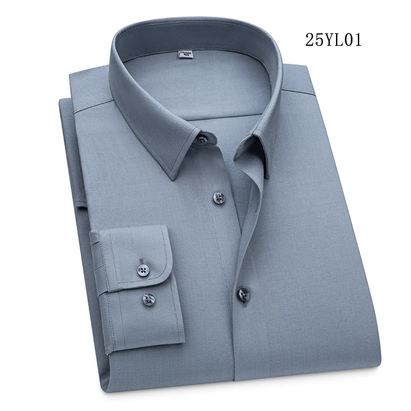 Деловая кашемировая рубашка с длинным рукавом: модная, удобная, немнущаяся, однотонная, повседневная мужская рубашка-поло
Деловая кашемировая рубашка с длинным рукавом: модная, удобная, немнущаяся, однотонная, повседневная мужская рубашка-поло
