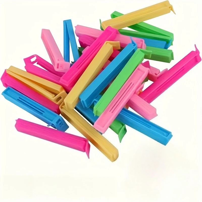 10Pcs Random Color Reusable Plastic Food Bag Sealing Clips Moisture Dust Proof Snack Pack Clamps Durable Fresh Keeping Holders Multifunctional Kitchen Storage Organizer Accessories Prevent Food Spoilage For Household Pantry Freezer Daily Food Preservation
10Pcs Random Color Reusable Plastic Food Bag Sealing Clips Moisture Dust Proof Snack Pack Clamps Durable Fresh Keeping Holders Multifunctional Kitchen Storage Organizer Accessories Prevent Food Spoilage For Household Pantry Freezer Daily Food Preservation