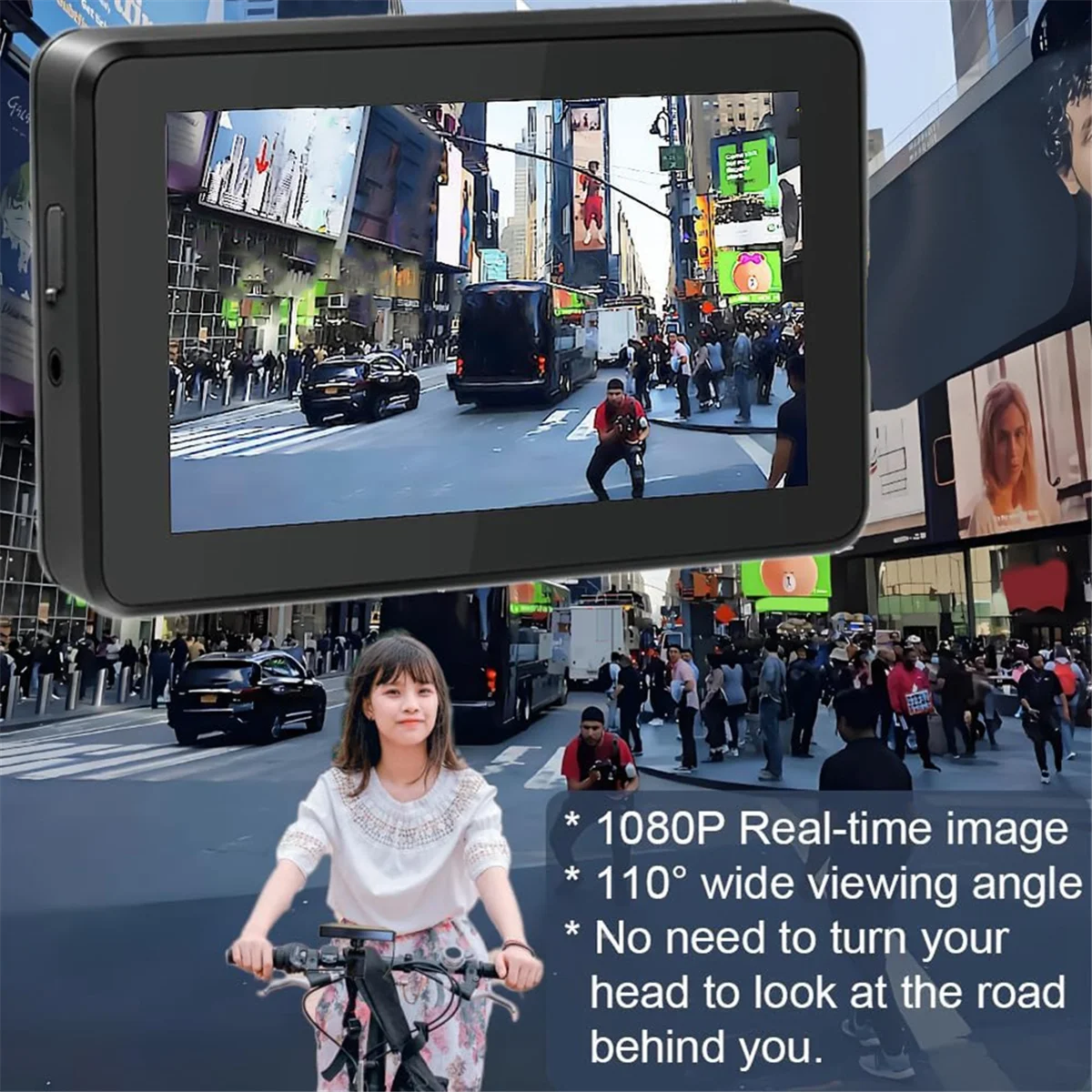 Зеркало для велосипеда на руль AA74, 4,3-дюймовый монитор 1080P, камера заднего вида для велосипеда, камера ночного видения для горного, EBike, шоссейного велосипеда
Зеркало для велосипеда на руль AA74, 4,3-дюймовый монитор 1080P, камера заднего вида для велосипеда, камера ночного видения для горного, EBike, шоссейного велосипеда